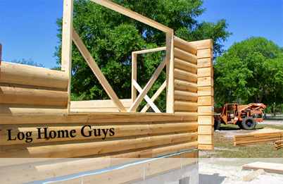 Georgia Log Homes Under Construction